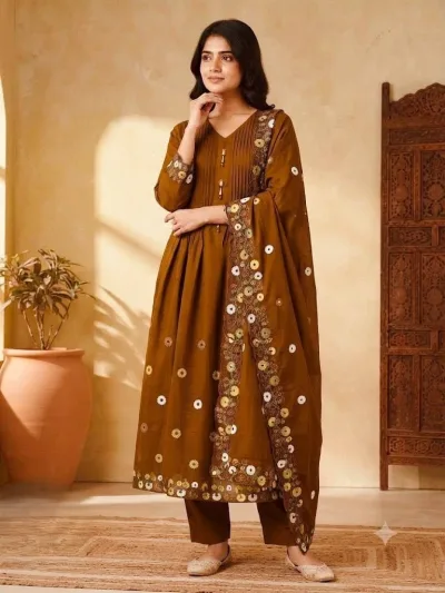 Roman Silk Anarkali Kurti